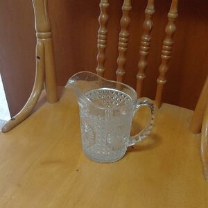 Elegant Clear Glass Pitcher